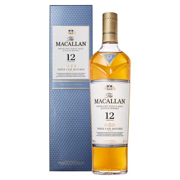The Macallan Single Malt Scotch Whisky 12 years Triple Cask 700cc
