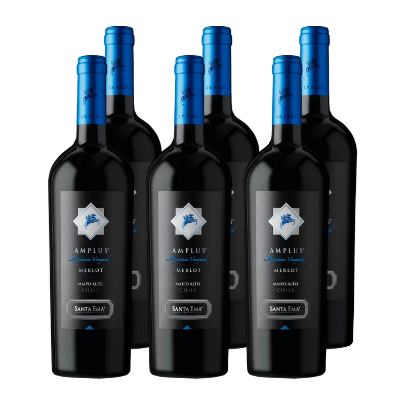Vino Santa Ema Amplus Merlot 750cc x6 ($12.490 c/u)