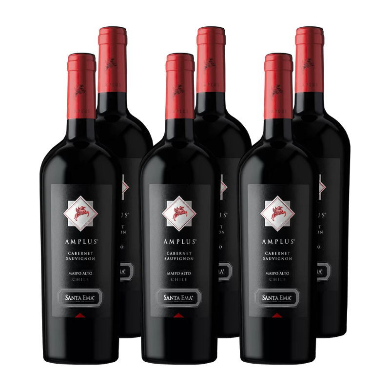 Vino Santa Ema Amplus Cabernet Sauvignon 750cc x6 ($12.490 c/u)