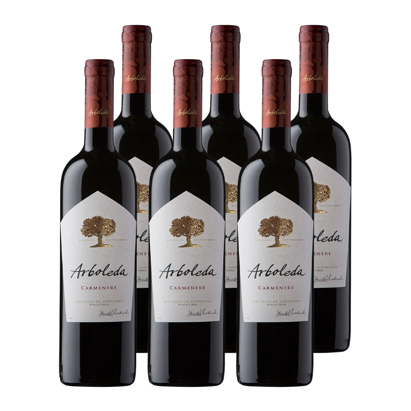 Vino Arboleda Carmenere 750cc x6 ($8.990 c/u)