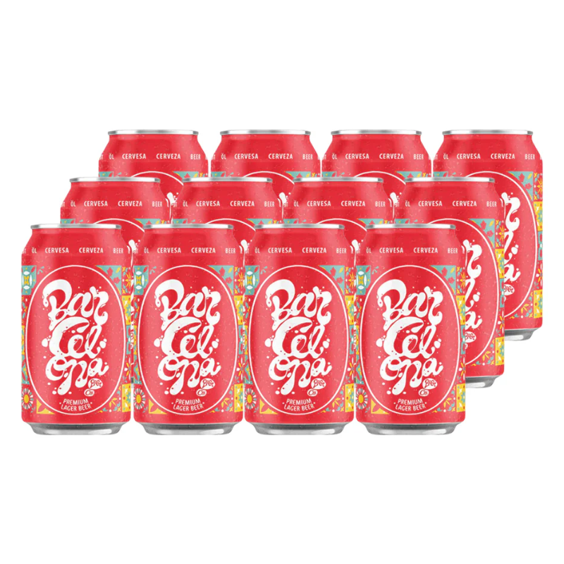 Pack-12 Cervezas Barcelona Beer Lager 330cc