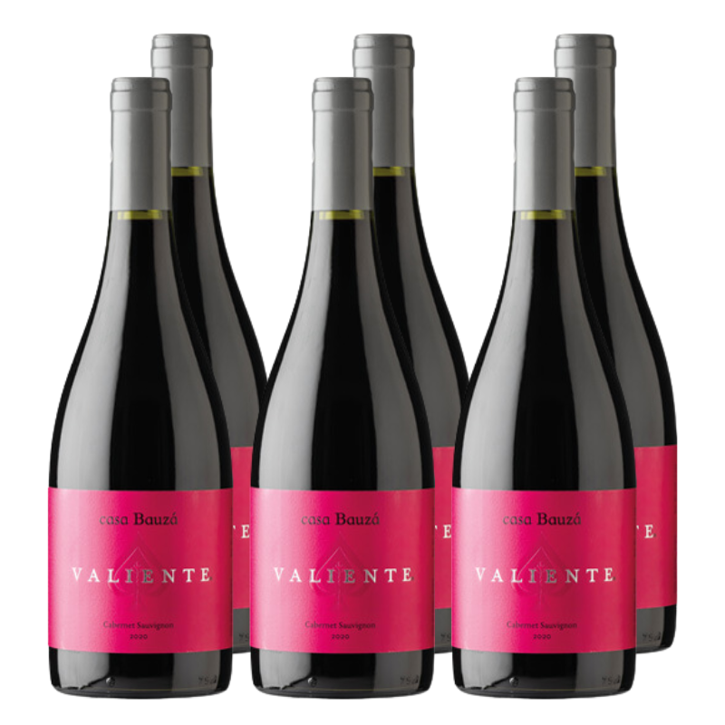 x6 Vino Casa Bauza Valiente Cabernet Sauvignon 750cc ($13.490 c/u)