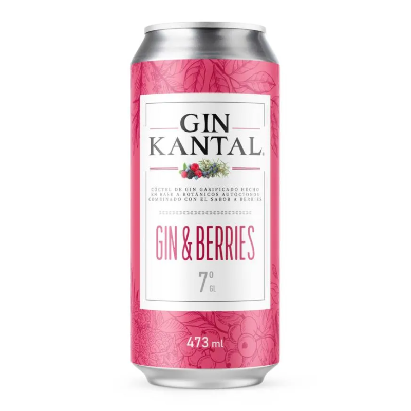 Cóctel Kantal Gin & Berries 7° Lata 473cc