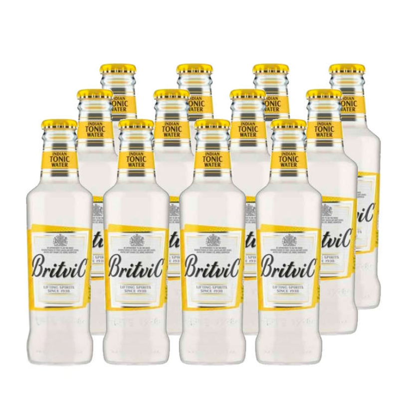 Agua Tonica Britvic Indian Tonic Water 200ml x12 - Bebida Premium | Opera Liquor Store