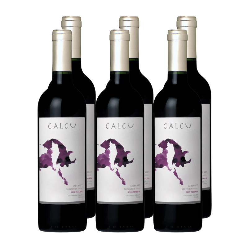 x6 Vino Calcu Gran Reserva Cabernet Sauvignon 750cc ($5.490 c/u)