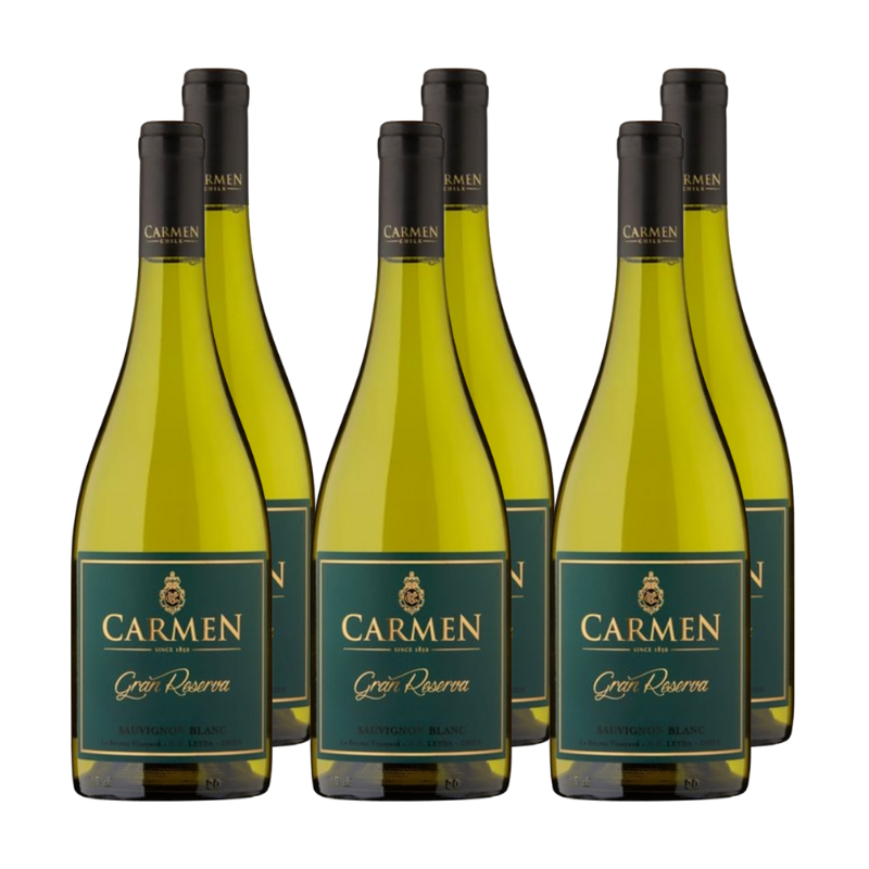 x6 Vino Carmen Gran Reserva Sauvignon Blanc 750cc ($5.290 c/u)