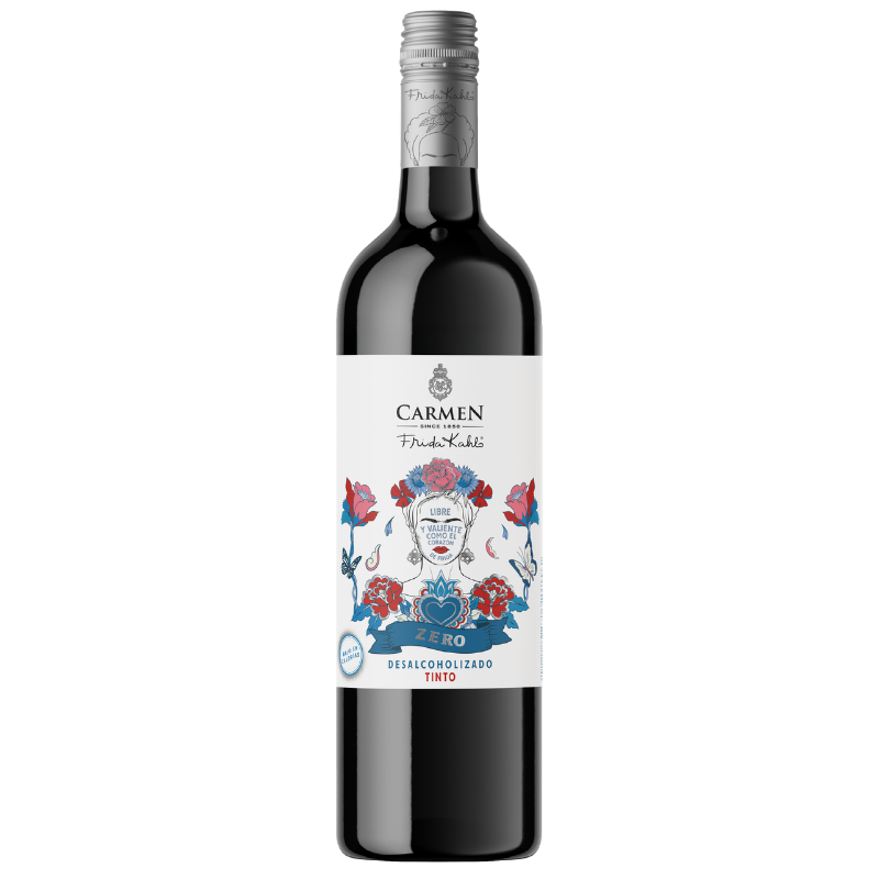 Vino Carmen Frida Kahlo Tinto Sin Alcohol 750cc