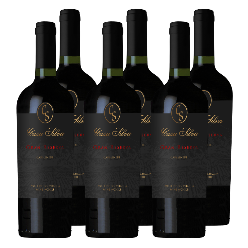 Vino Casa Silva Gran Reserva Carmenere 750cc x6