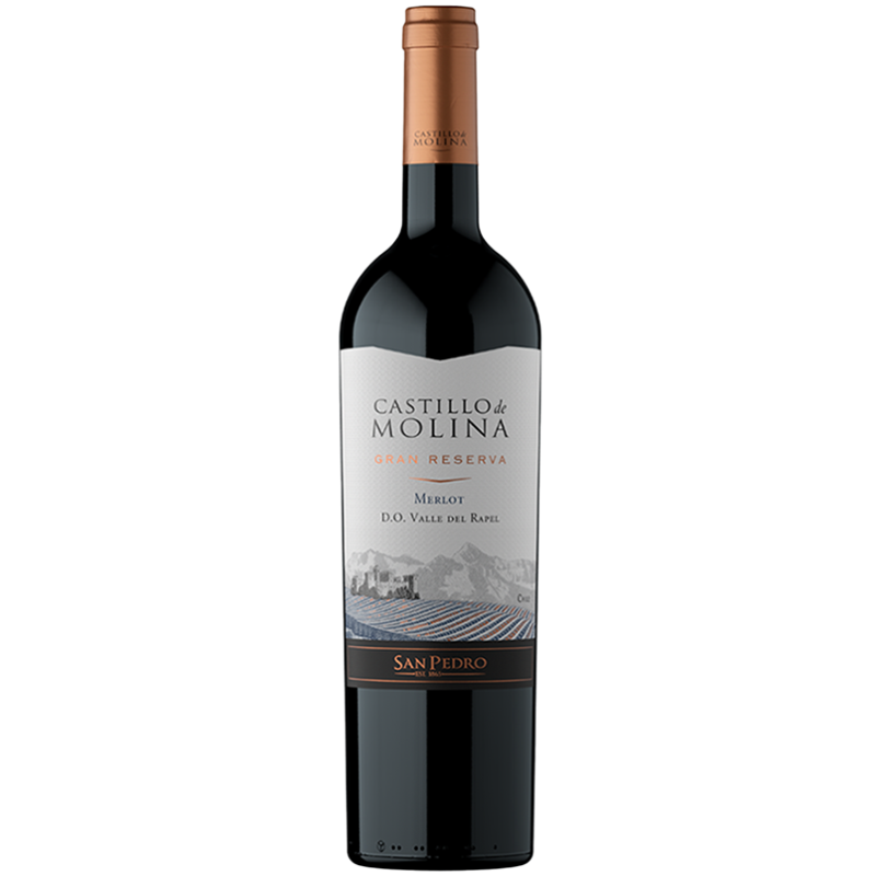 x12 Vino Castillo de Molina Gran Reserva Merlot 750cc ($5.990 c/u)