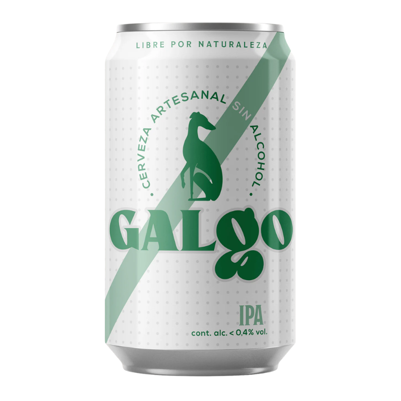 Cerveza Artesanal Galgo IPA Sin Alcohol 0° Lata 330ml