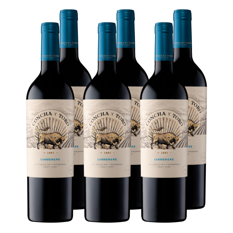 Vino Concha y Toro The Wine Gran Reserva Carmenere 750cc x6