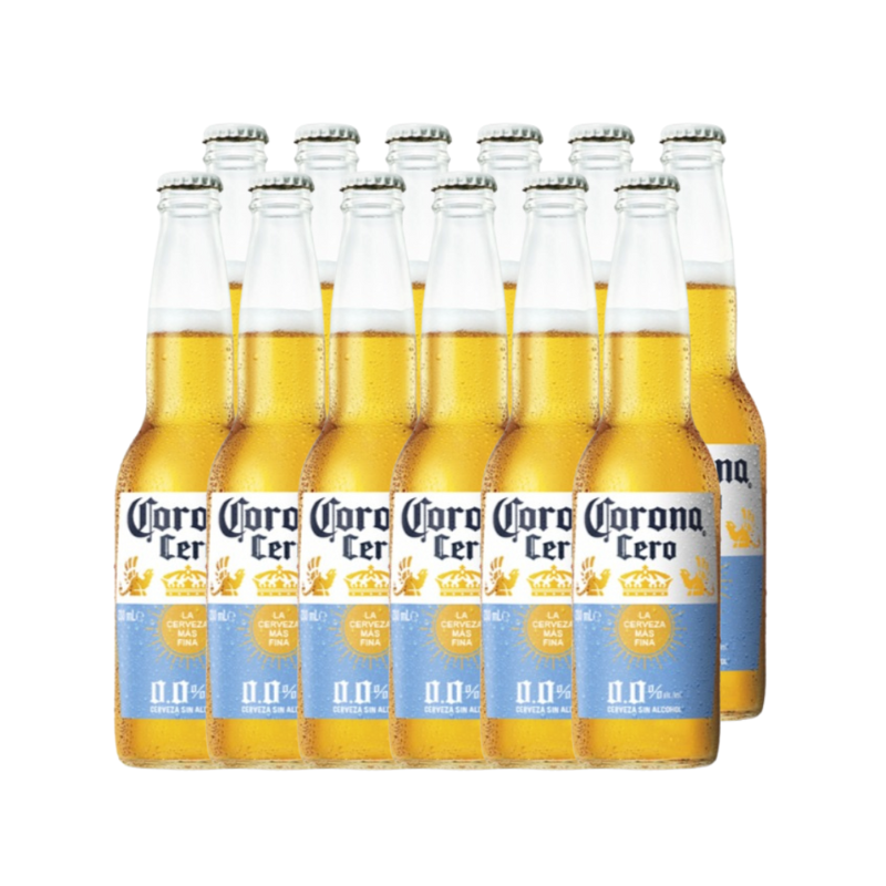 12x Cerveza Corona Cero Sin Alcohol 0.0° 330ml - Bebida Premium | Opera Liquor Store