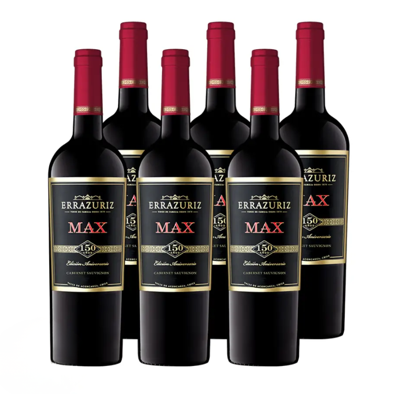 Vino Errazuriz Max Cabernet Sauvignon 750cc x6