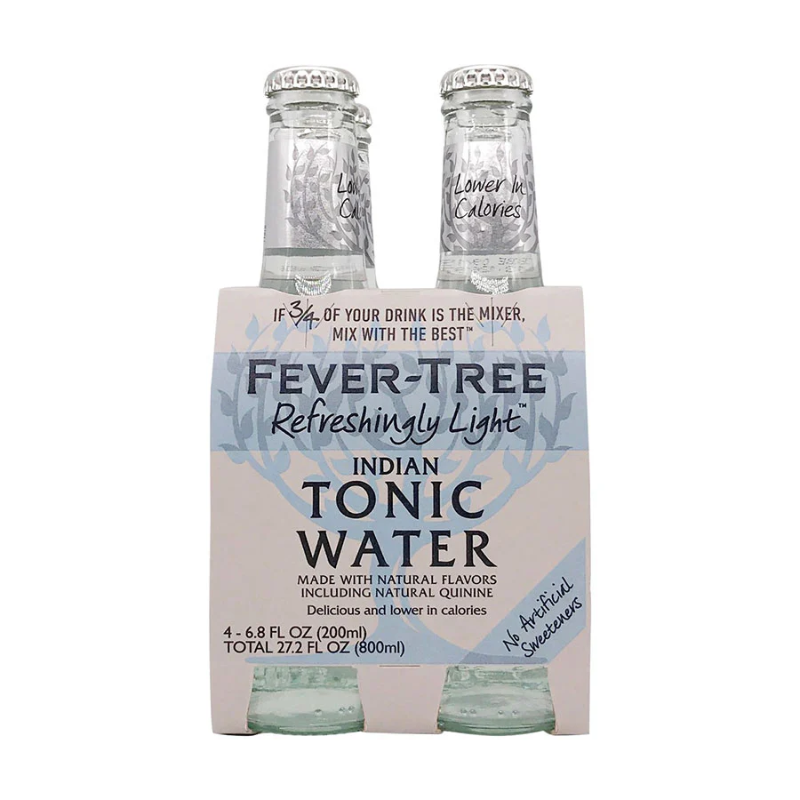 Agua Tonica Fever-Tree Tonic Water Light 200ml x4 - Bebida Premium | Opera Liquor Store