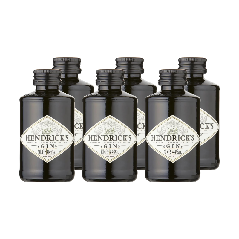 Gin Hendricks 41° Botella Miniatura 50ml x6