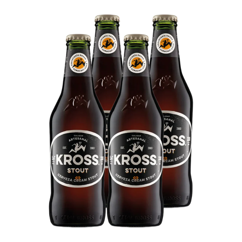 Cerveza Kross Stout Botella x4 330cc