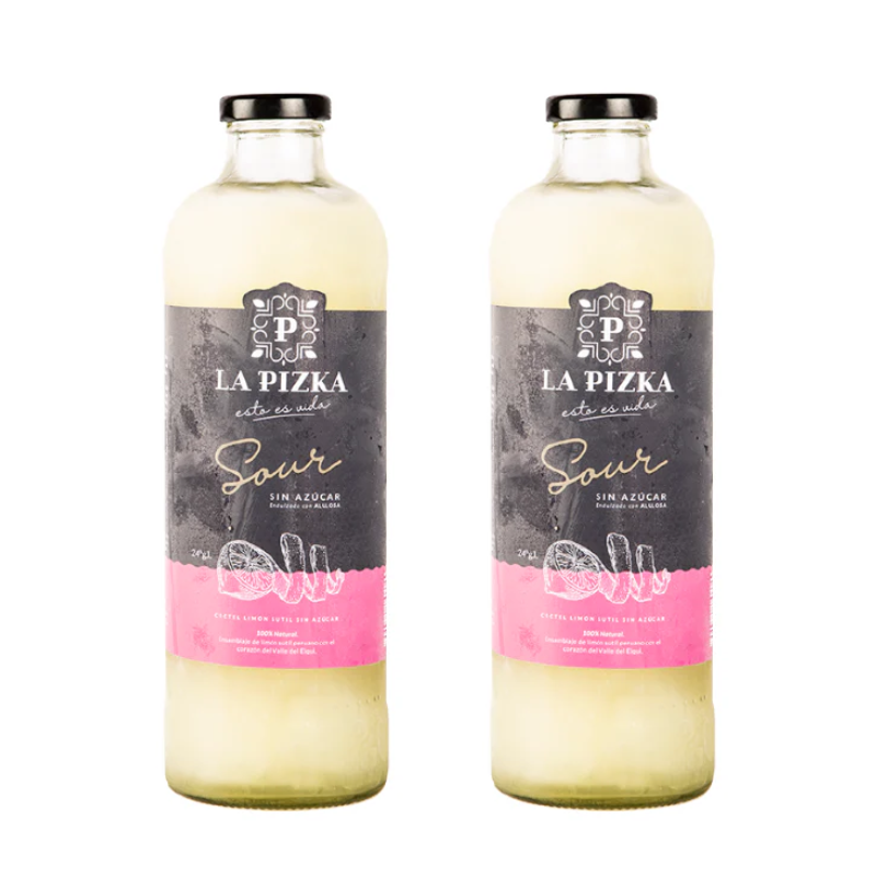 Pack x2 La Pizka Limón Sutil Sin Azucar 1L ($14.990 c/u)