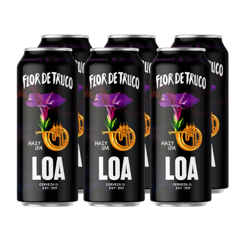 Pack 4x Cerveza LOA Flor de Truco Hazy IPA 470ml