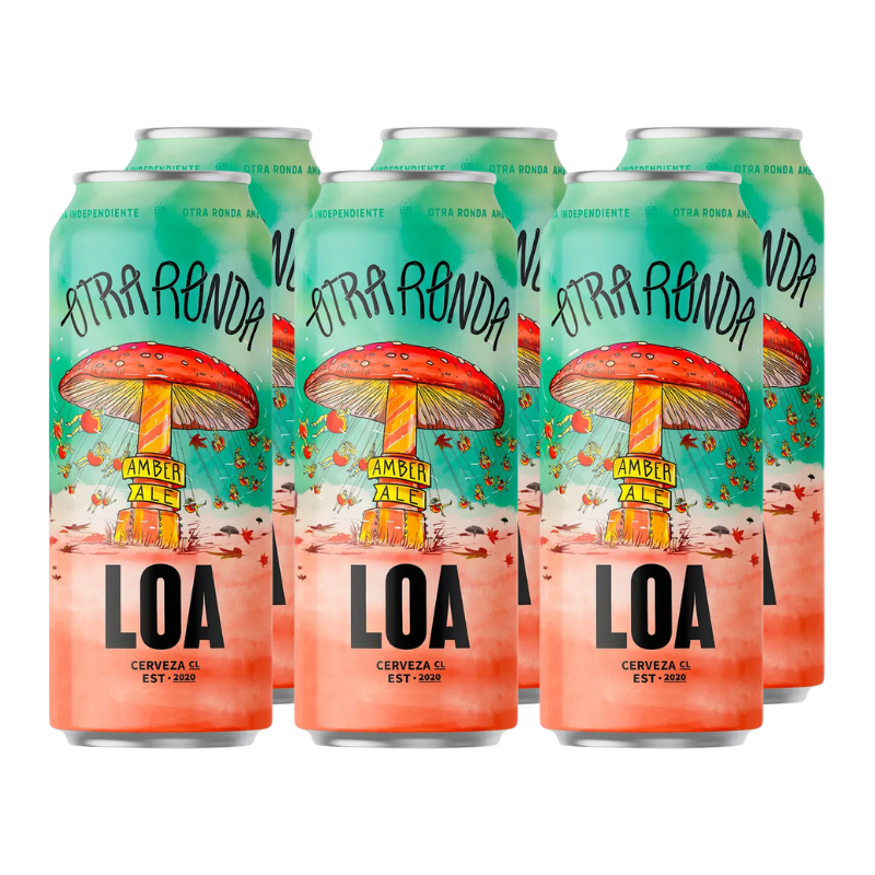 Pack 6x Cerveza LOA Otra Ronda Amber Ale 470ml