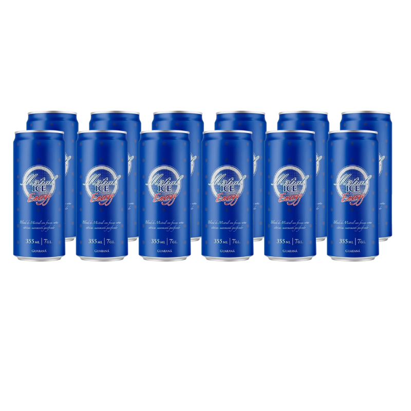 x12 Cóctel Mistral Ice Energy Lata 7° 355ml
