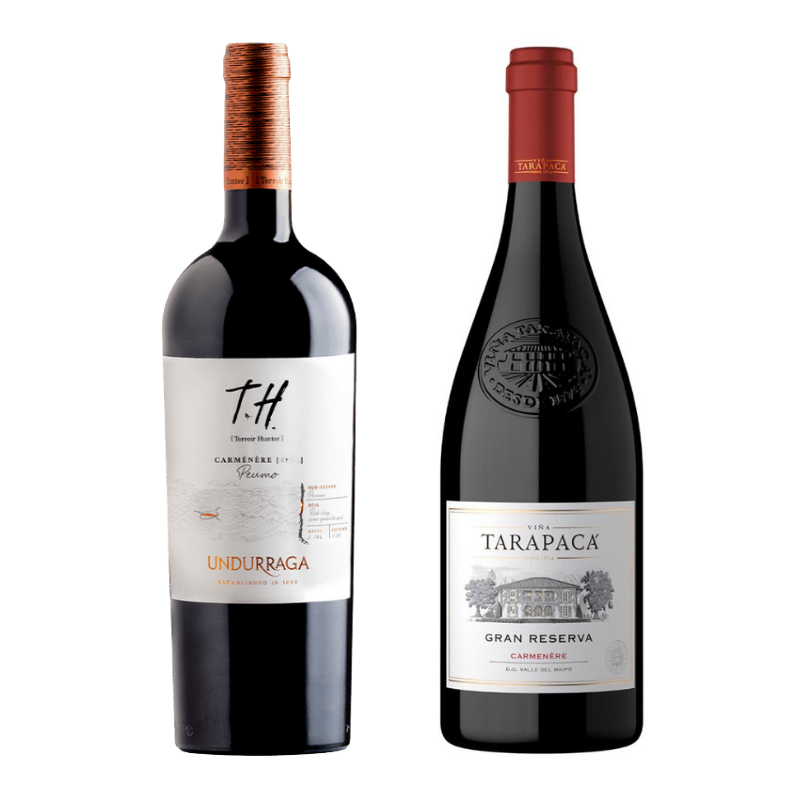 Pack Carmenere: Undurraga TH Peumo + Tarapaca Gran Reserva 750cc
