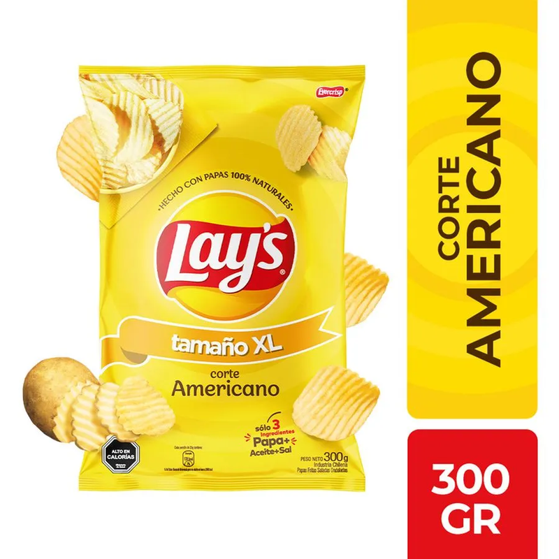 Papas Fritas Lays Corte Americano 300g