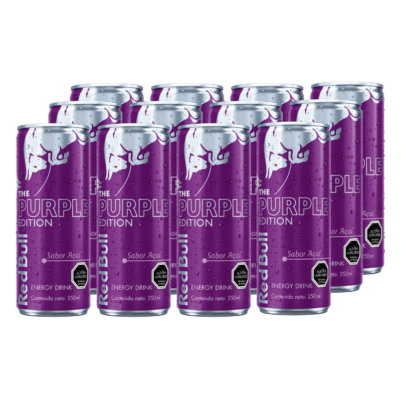 Bebida Energética Red Bull The Purple Edition Acai 250ml x12