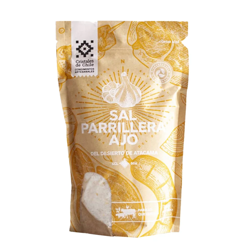 Sal Parrillera Ajo Cristales de Chile 450gr