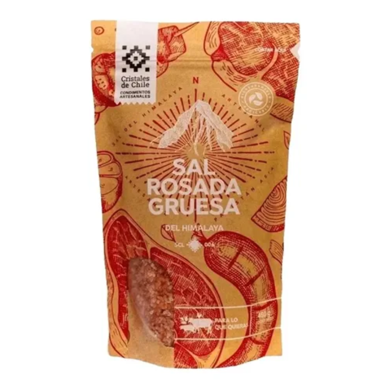 Sal Rosada Gruesa del Himalaya Cristales de Chile 450g