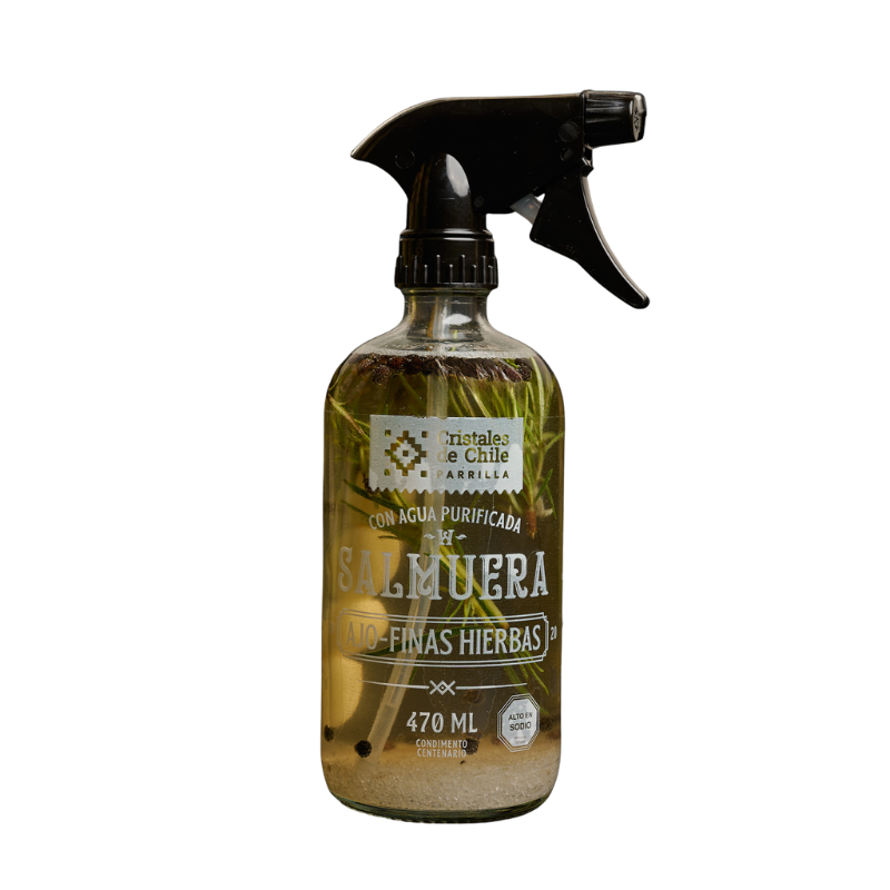 Salmuera Ajo y Finas Hierbas Cristales de Chile 470ml