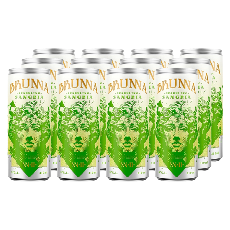Sangría Sparkling Brunna Blanca 310cc x12 ($1.990 c/u)