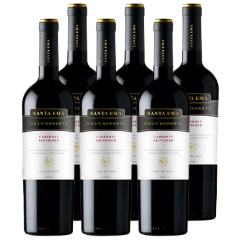 Vino Santa Ema Gran Reserva Cabernet Sauvignon 750cc x6