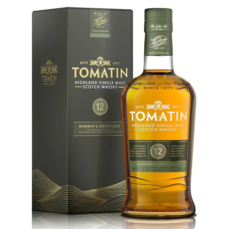 Whisky Tomatin Single Malt 12 Años Bourbon & Sherry Casks 700ml