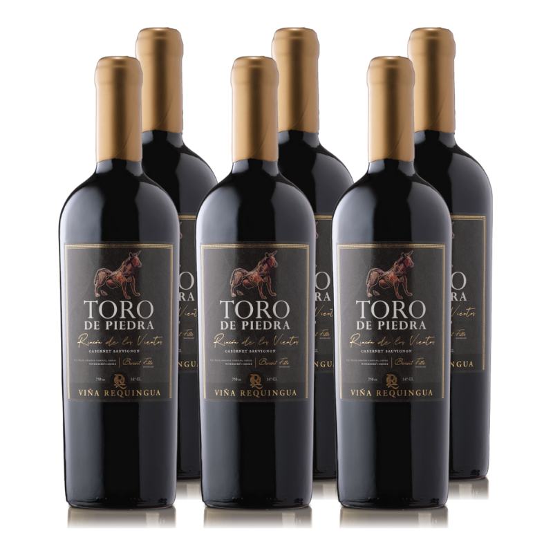 Vino Toro de Piedra Rincón de los Vientos Cabernet Sauvignon 750cc x6 ($11.490 c/u)