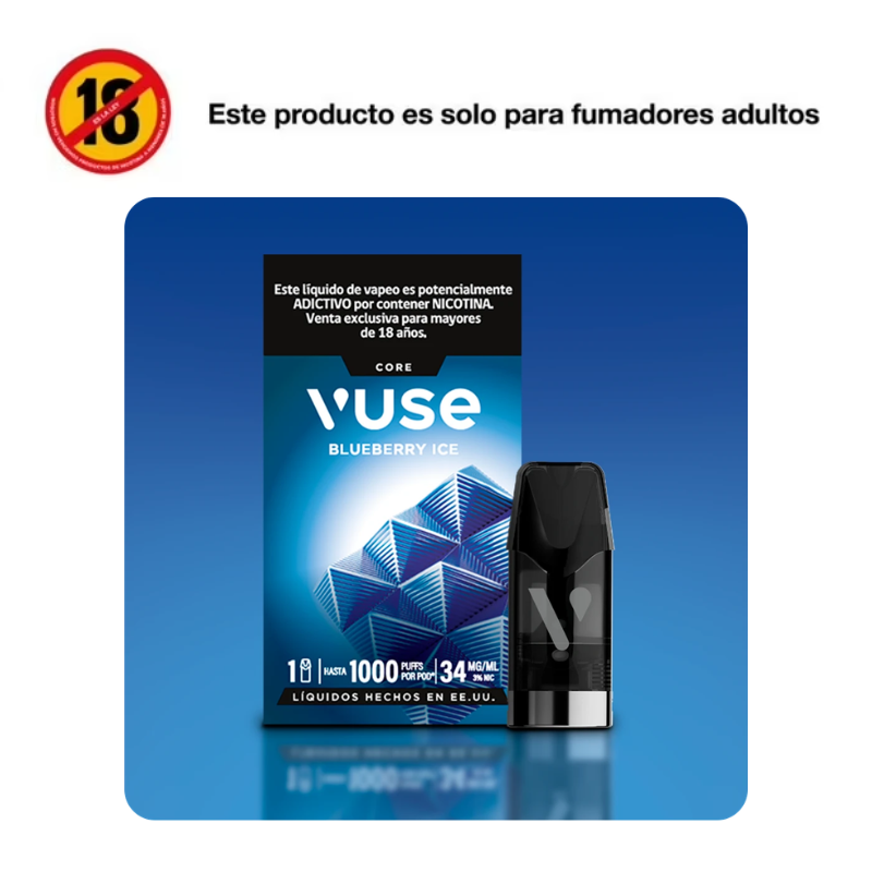 Vaporizador Vuse Pro One 1 Pod Blueberry Ice