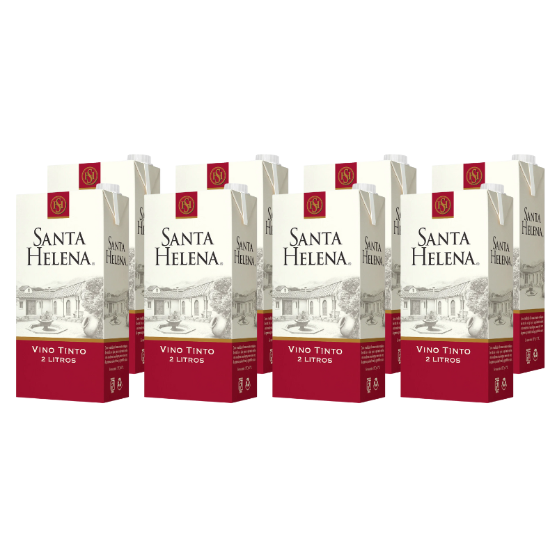 Santa Helena Vino Tinto Caja 2L x8 ($3.490 c/u)