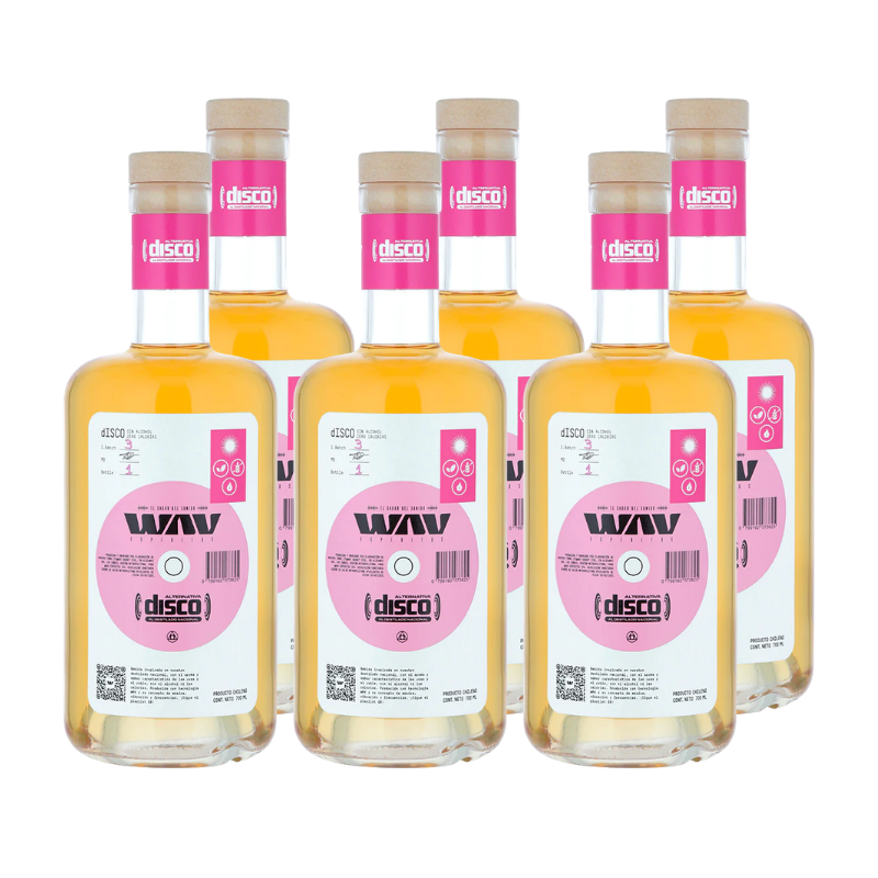 Pisco Wav Disco Sin Alcohol 700ml x6