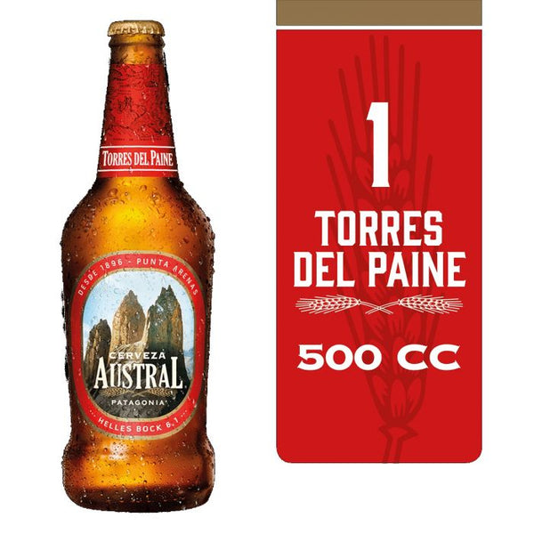 Cerveza Austral Torres del Paine 500cc