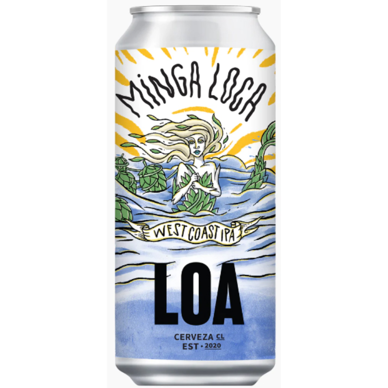 Cerveza LOA Minga Loca West Coast IPA 475cc