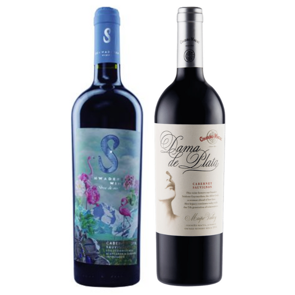 Pack 2 Vinos Pequeñas Producciones Schwaderer Wines Cabernet Sauvignon + Cousiño Macul Dama de Plata Cabernet Sauvignon