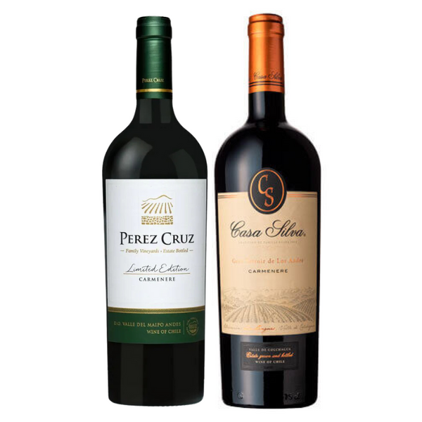 Pack 2 Vinos Perez Cruz Limited Edition Carmenere + Casa Silva Gran Terroir Carmenere 750cc