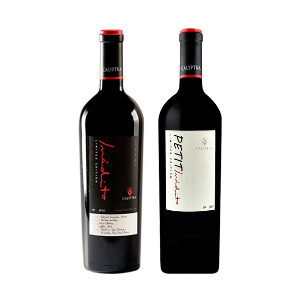 Pack 2 Vinos Calyptra Inedito + Petit Inedito 750cc