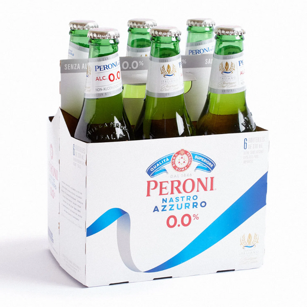 Cerveza Peroni Lager 0.0° Sin Alcohol 330cc x6