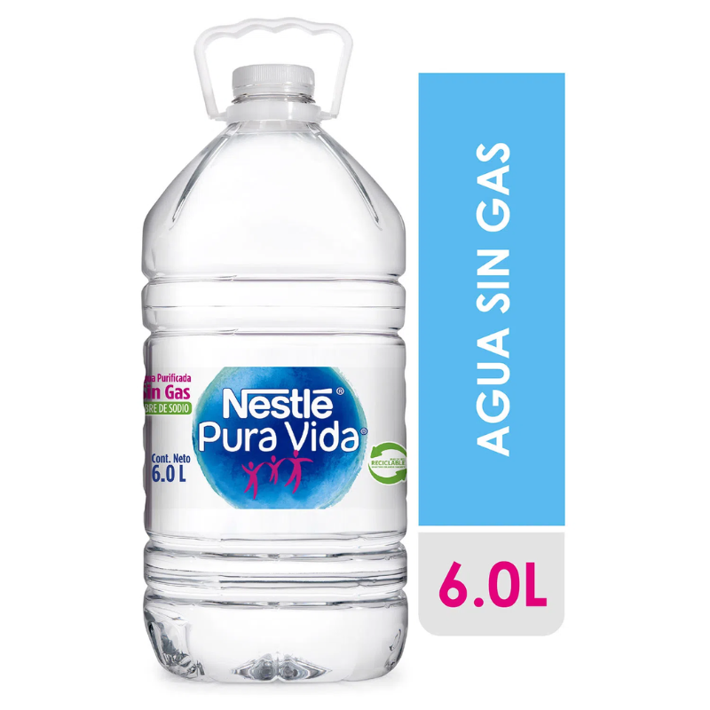 Nestle Pure Life Agua Mineral Sin Gas 6L