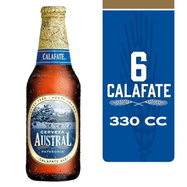 Cerveza Austral Calafate 330cc x6