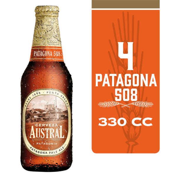 Cerveza Austral Patagona 330cc x4