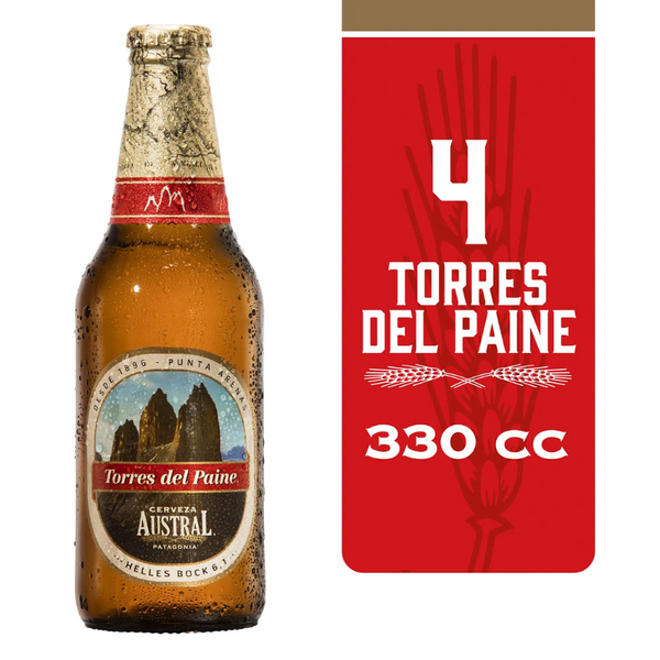 Cerveza Austral Torres del Paine 330cc x4