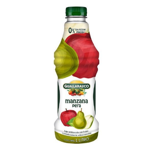 Jugo Manzana Pera Guallarauco 1L 0%