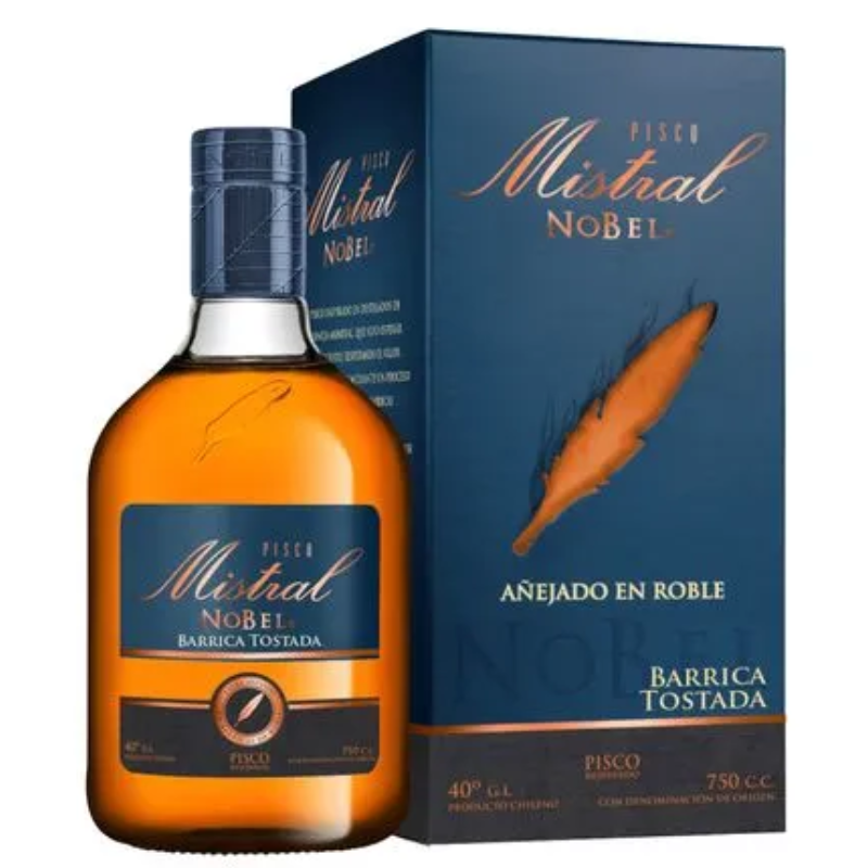 Pisco Mistral Nobel Barrica Tostada 40° 750cc