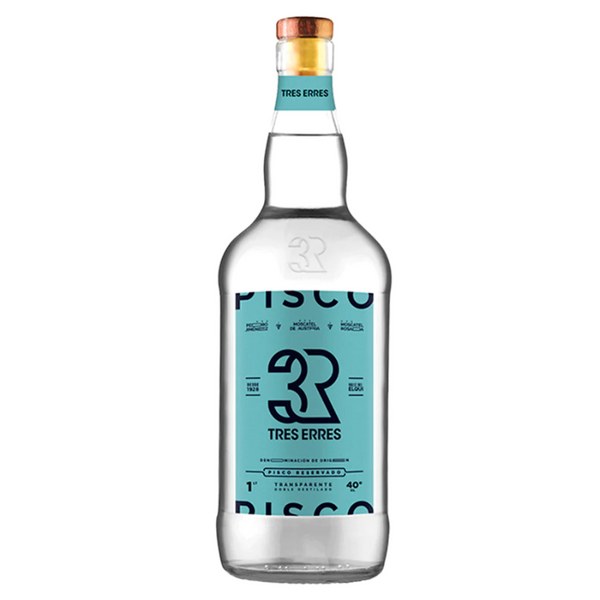 Pisco Tres Erres Transparente 40° 1L